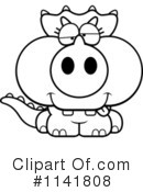 Triceratops Clipart #1141808 by Cory Thoman