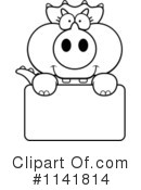 Triceratops Clipart #1141814 by Cory Thoman