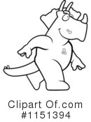 Triceratops Clipart #1151394 by Cory Thoman