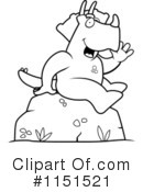 Triceratops Clipart #1151521 by Cory Thoman