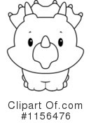 Triceratops Clipart #1156476 by Cory Thoman