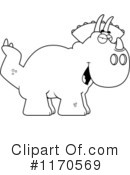Triceratops Clipart #1170569 by Cory Thoman