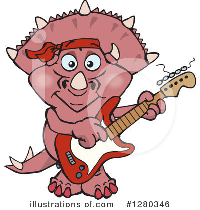 Triceratops Clipart #1280346 by Dennis Holmes Designs