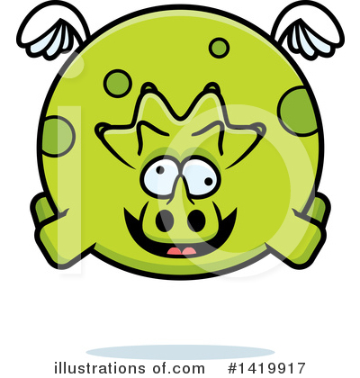 Royalty-Free (RF) Triceratops Clipart Illustration by Cory Thoman - Stock Sample #1419917
