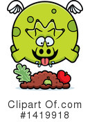 Triceratops Clipart #1419918 by Cory Thoman