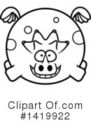 Triceratops Clipart #1419922 by Cory Thoman