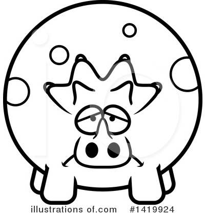 Royalty-Free (RF) Triceratops Clipart Illustration by Cory Thoman - Stock Sample #1419924