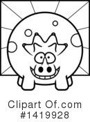 Triceratops Clipart #1419928 by Cory Thoman