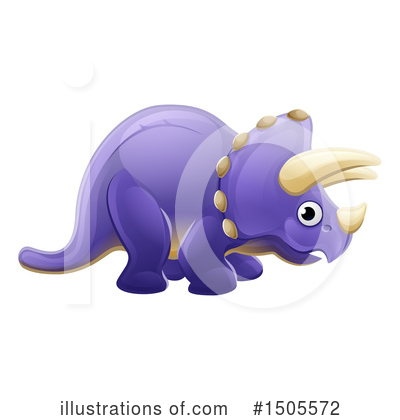 Royalty-Free (RF) Triceratops Clipart Illustration by AtStockIllustration - Stock Sample #1505572