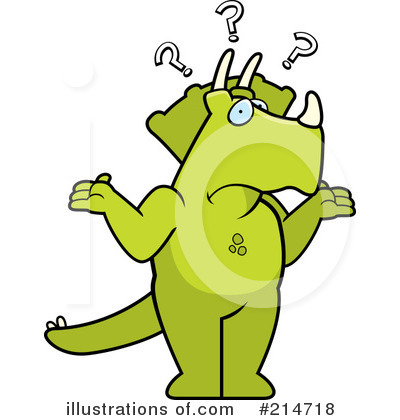 Royalty-Free (RF) Triceratops Clipart Illustration by Cory Thoman - Stock Sample #214718