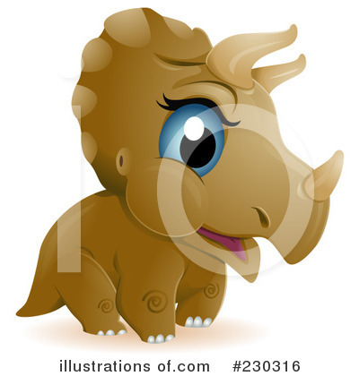 Royalty-Free (RF) Triceratops Clipart Illustration by BNP Design Studio - Stock Sample #230316