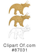 Triceratops Clipart #87031 by Alex Bannykh