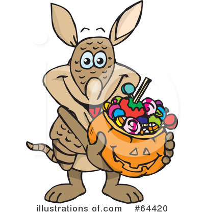 Royalty-Free (RF) Trick Or Treater Clipart Illustration by Dennis Holmes Designs - Stock Sample #64420