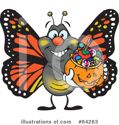 Butterfly Clipart #64263 by Dennis Holmes Designs