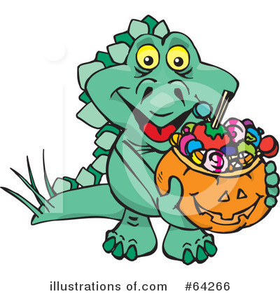 Royalty-Free (RF) Trick Or Treating Clipart Illustration by Dennis Holmes Designs - Stock Sample #64266