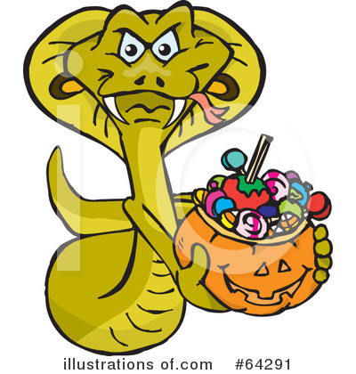 Royalty-Free (RF) Trick Or Treating Clipart Illustration by Dennis Holmes Designs - Stock Sample #64291