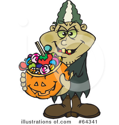 Trick Or Treater Clipart #64341 by Dennis Holmes Designs