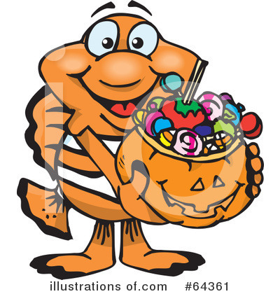 Royalty-Free (RF) Trick Or Treating Clipart Illustration by Dennis Holmes Designs - Stock Sample #64361