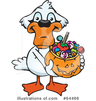 Royalty-Free (RF) Trick Or Treating Clipart Illustration by Dennis Holmes Designs - Stock Sample #64466