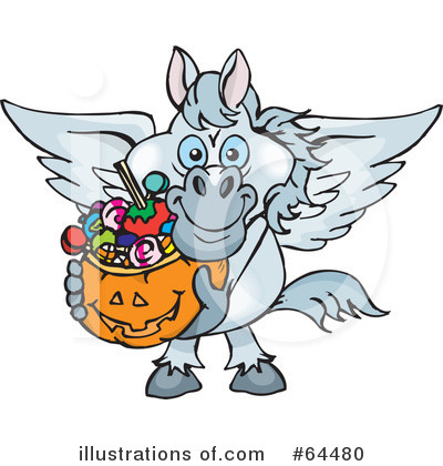 Royalty-Free (RF) Trick Or Treating Clipart Illustration by Dennis Holmes Designs - Stock Sample #64480