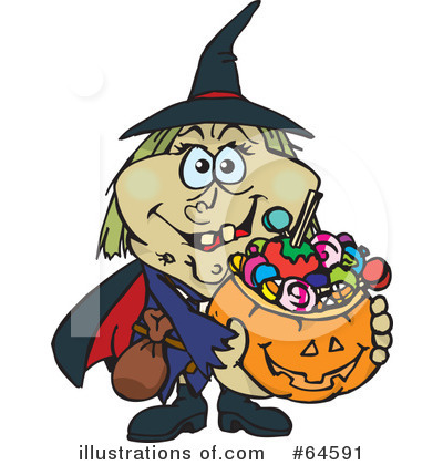 Witch Clipart #64591 by Dennis Holmes Designs