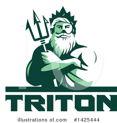 Royalty-Free (RF) Triton Clipart Illustration by patrimonio - Stock Sample #1425444