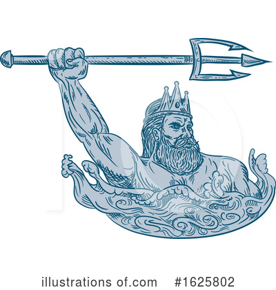 Poseidon Clipart #1625802 by patrimonio