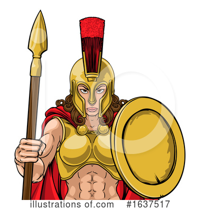 Spartans Clipart #1637517 by AtStockIllustration