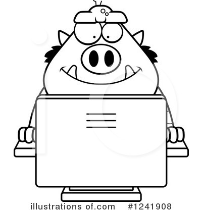 Computer Clipart #1241908 by Cory Thoman