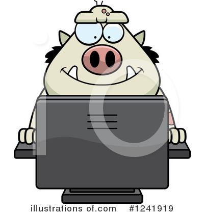 Computer Clipart #1241919 by Cory Thoman