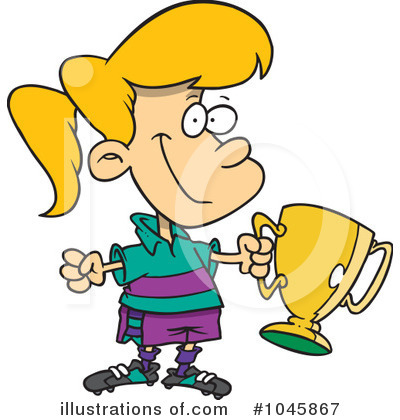 Royalty-Free (RF) Trophy Clipart Illustration by toonaday - Stock Sample #1045867
