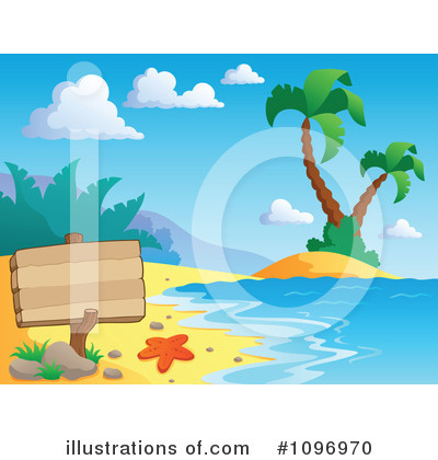 Tropical Beach Clipart #1096970 by visekart
