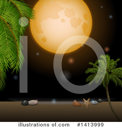 Royalty-Free (RF) Tropical Clipart Illustration by elaineitalia - Stock Sample #1413999