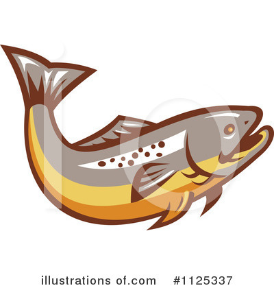 Royalty-Free (RF) Trout Clipart Illustration by patrimonio - Stock Sample #1125337