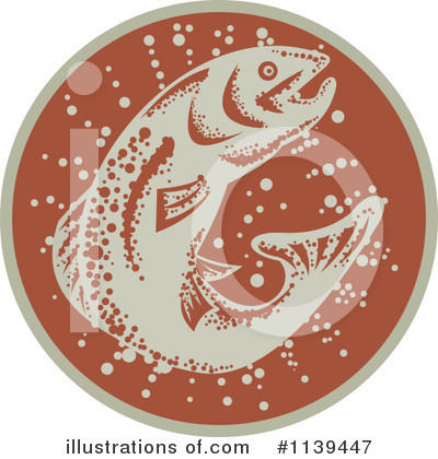 Royalty-Free (RF) Trout Clipart Illustration by patrimonio - Stock Sample #1139447
