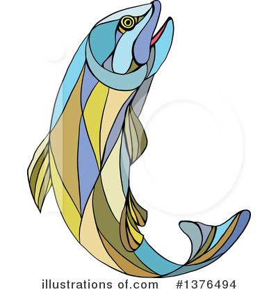 Royalty-Free (RF) Trout Clipart Illustration by patrimonio - Stock Sample #1376494