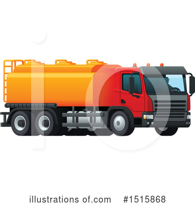 Tanker Truck Clipart #1515868 by Vector Tradition SM