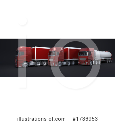 Royalty-Free (RF) Truck Clipart Illustration by KJ Pargeter - Stock Sample #1736953