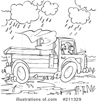Royalty-Free (RF) Truck Clipart Illustration by Alex Bannykh - Stock Sample #211329