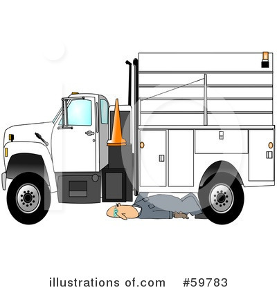 Royalty-Free (RF) Truck Clipart Illustration by djart - Stock Sample #59783