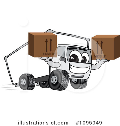 Truck Mascot Clipart #1095949 by Mascot Junction