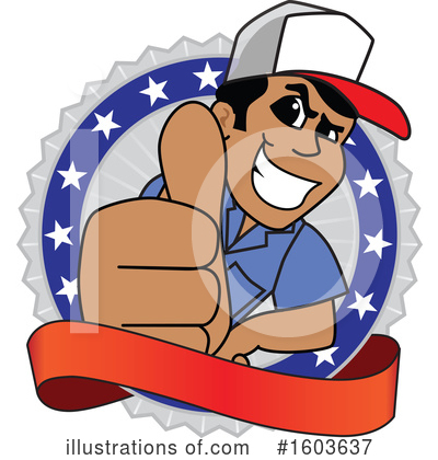 Royalty-Free (RF) Trucker Clipart Illustration by Mascot Junction - Stock Sample #1603637