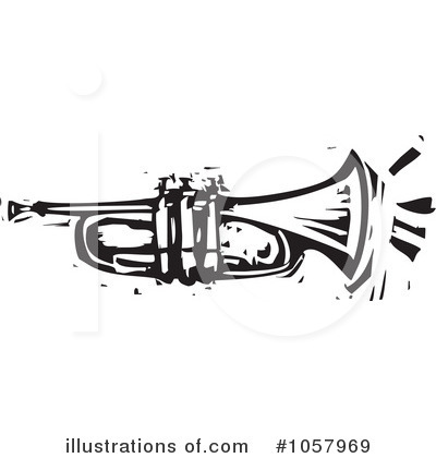 Royalty-Free (RF) Trumpet Clipart Illustration by xunantunich - Stock Sample #1057969