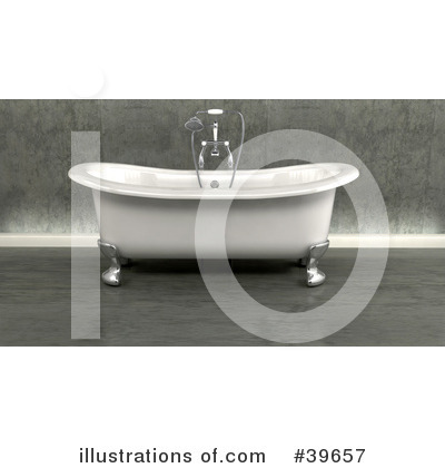 Bath Tub Clipart #39657 by KJ Pargeter