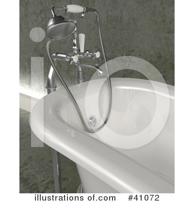 Bath Tub Clipart #41072 by KJ Pargeter