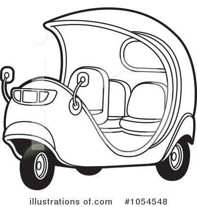 Rickshaws Clipart #1054548 by Lal Perera