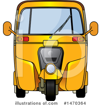 Rickshaw Clipart #1470364 by Lal Perera
