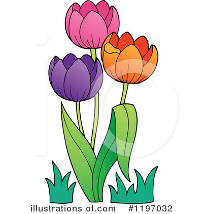 Royalty-Free (RF) Tulip Clipart Illustration by visekart - Stock Sample #1197032