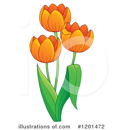 Royalty-Free (RF) Tulip Clipart Illustration by visekart - Stock Sample #1201472