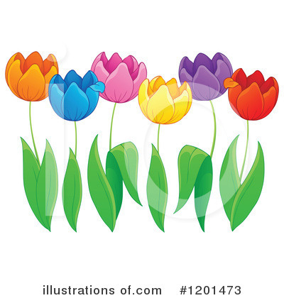 Royalty-Free (RF) Tulip Clipart Illustration by visekart - Stock Sample #1201473